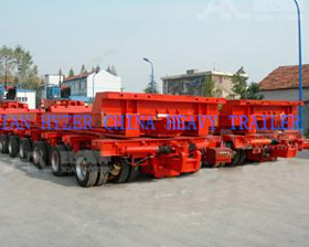 Remorque multi-essieu hydraulique de transporteur lourd